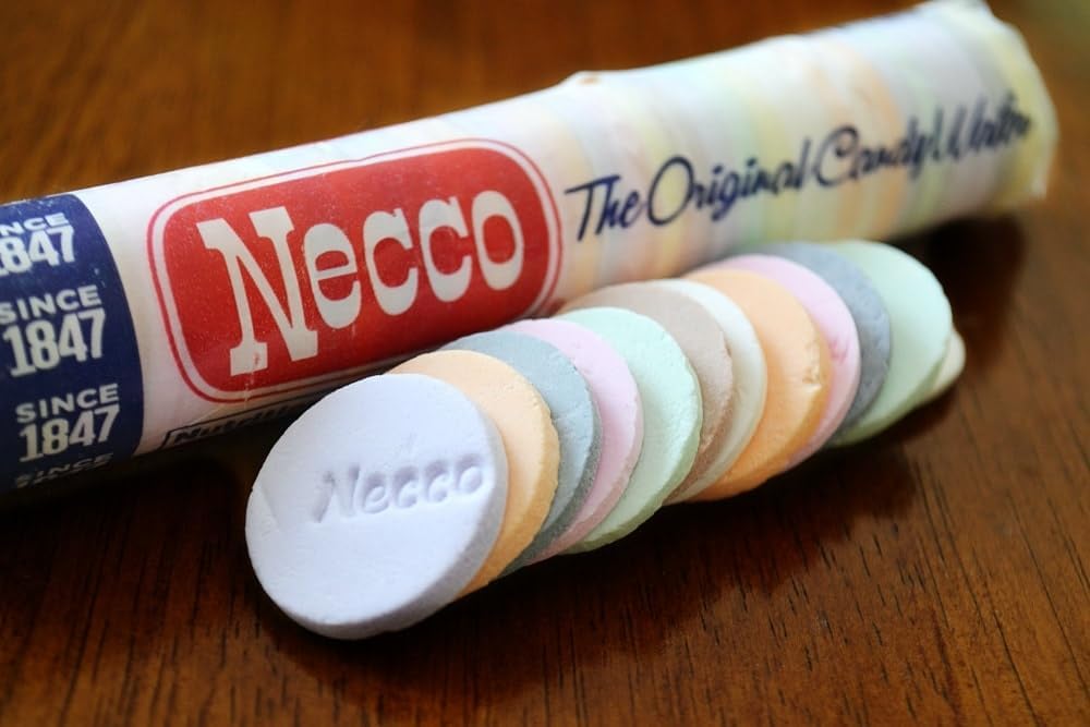 Necco The Original Wafer Candy, Enjoy all of the Different Flavors to yourself or Share with Someone, Timeless Classic Everyone is Sure to Enjoy - 2 Ounce Rolls (Pack of 6)