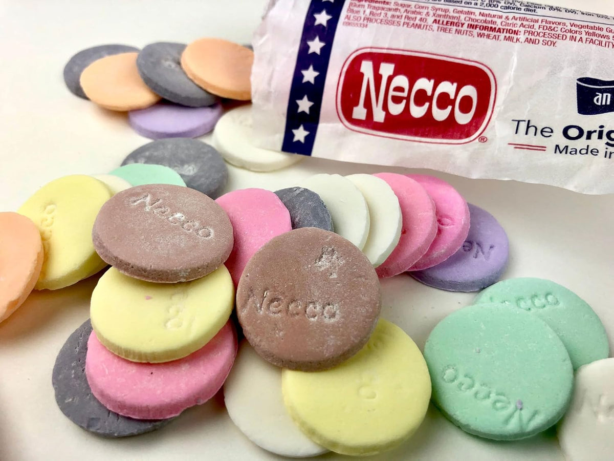 Necco The Original Wafer Candy, Enjoy all of the Different Flavors to yourself or Share with Someone, Timeless Classic Everyone is Sure to Enjoy - 2 Ounce Rolls (Pack of 6)