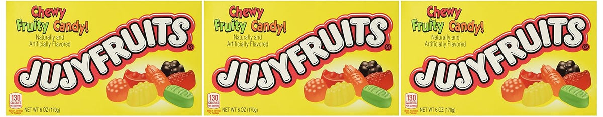 JujyFruits Chewy Fruity Candy (5 oz Boxes) 3 Pack