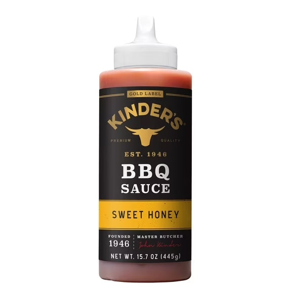 Kinder’s BBQ Sauce Variety 4‑Pack – Sweet, Smoky & Tangy In One Box ( Original, Sweet Honey, Gold, Hickory Brown Sugar)