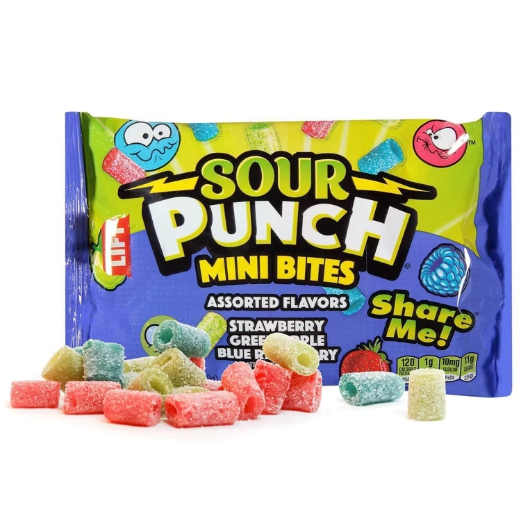 Sour Punch Mini Bites Assorted Flavors Candy - 3.5oz
