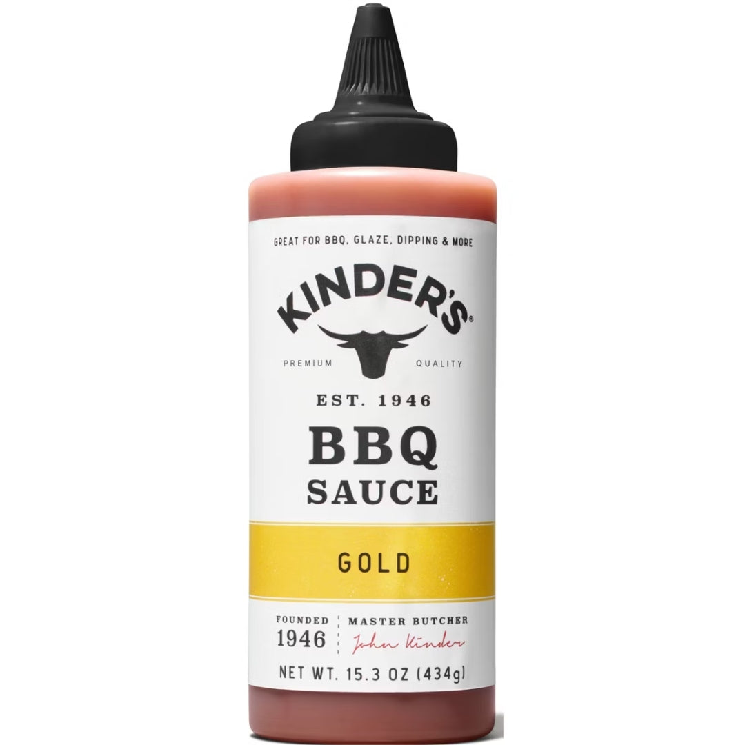 Kinder’s BBQ Sauce Variety 4‑Pack – Sweet, Smoky & Tangy In One Box ( Original, Sweet Honey, Gold, Hickory Brown Sugar)