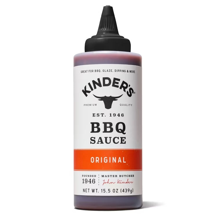 Kinder’s BBQ Sauce Variety 4‑Pack – Sweet, Smoky & Tangy In One Box ( Original, Sweet Honey, Gold, Hickory Brown Sugar)